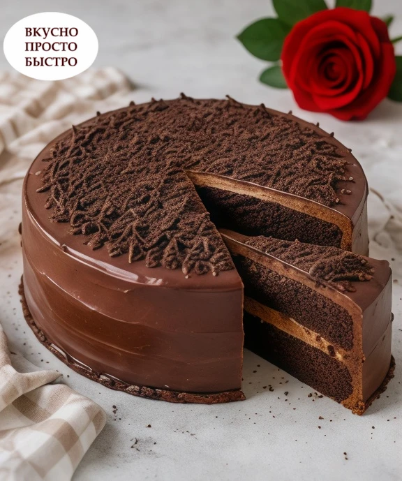 🍫 ПРОСТОЙ ШОКОЛАДНЫЙ ТОРТ 🎂