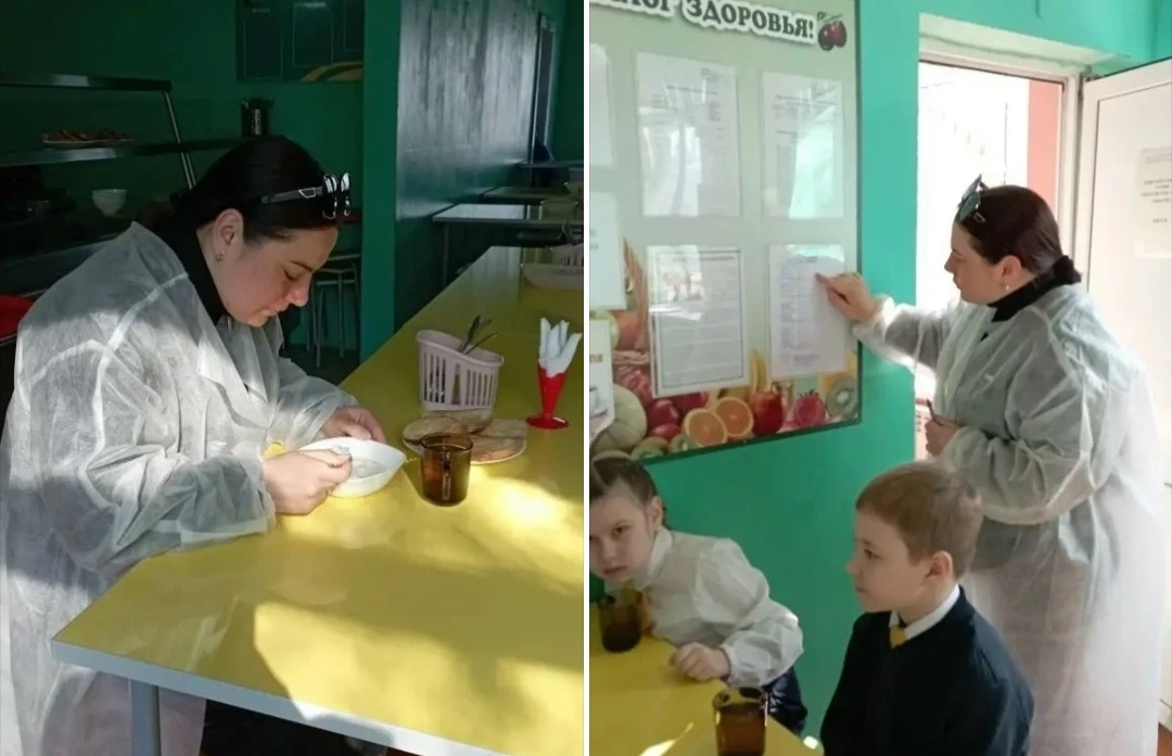 🔻Школьная столовая под присмотром родителей 👀  ✨ В 3 «Б» классе продолжается  работа родительского к