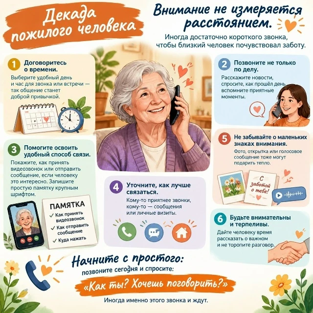 Часто мы откладываем общение с родителями, бабушками и дедушками на «потом», ссылаясь н...