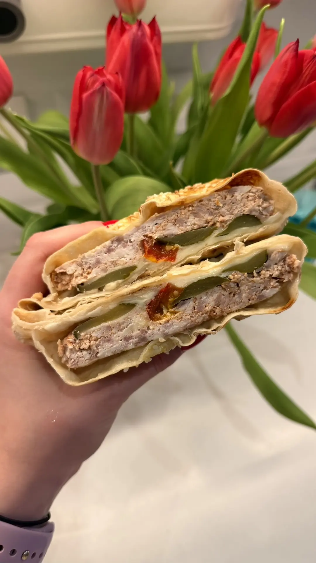 Чизбургер в лаваше🍔