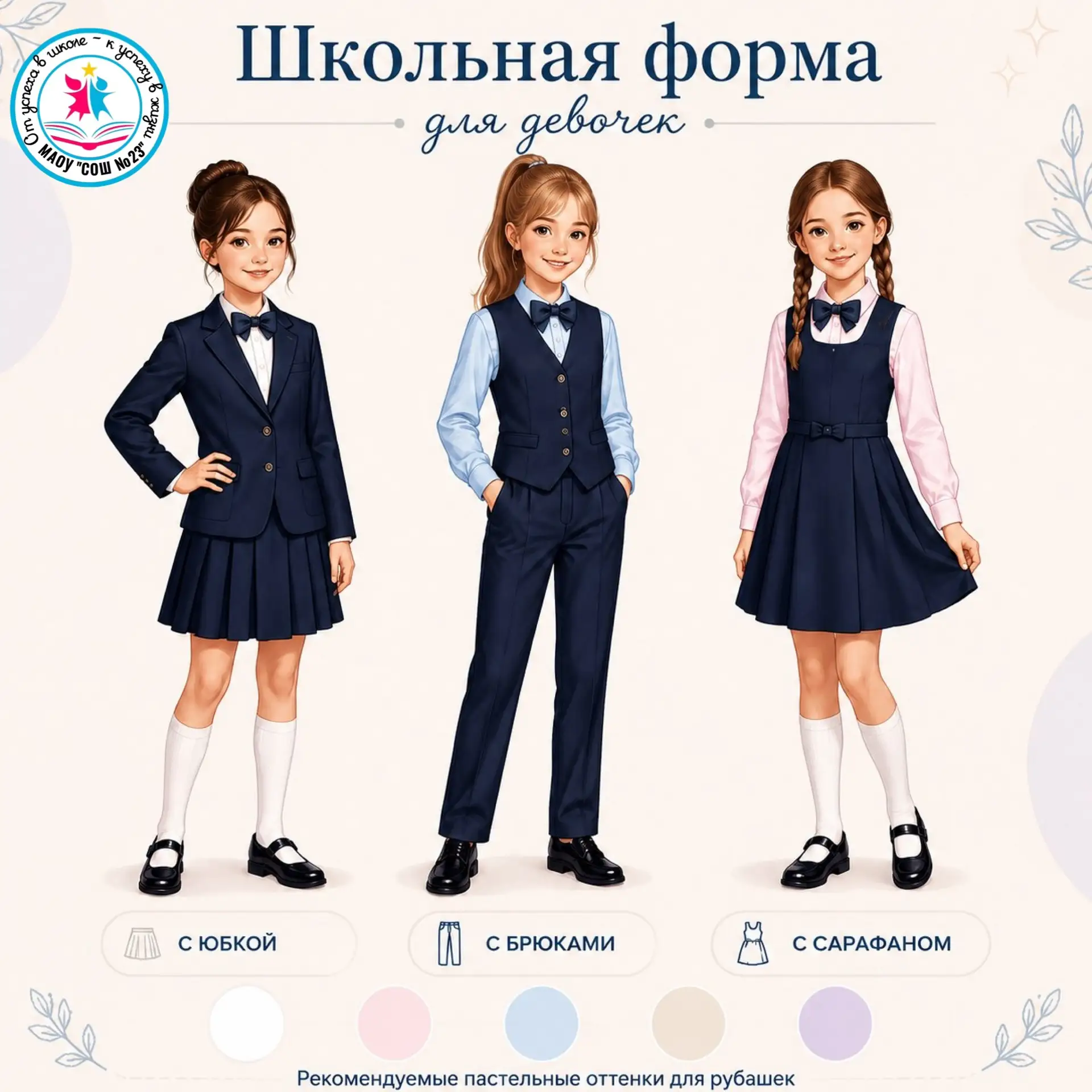 🎓 Школьная форма: стильные и удобные варианты для наших учеников! 

Дорогие ученики и родители, нап
