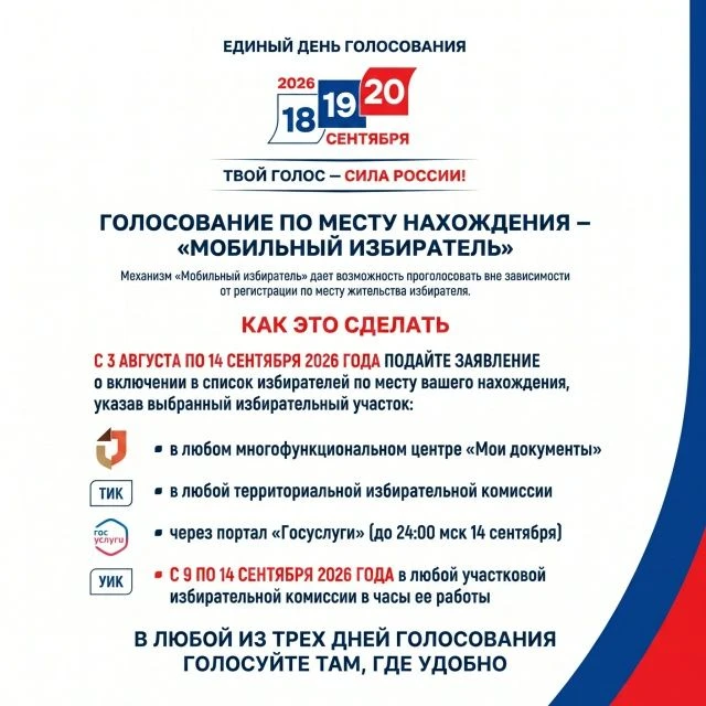 🗓 Как проголосовать на выборах в сентябре, если в это время вы будете в отпуске или ко...
