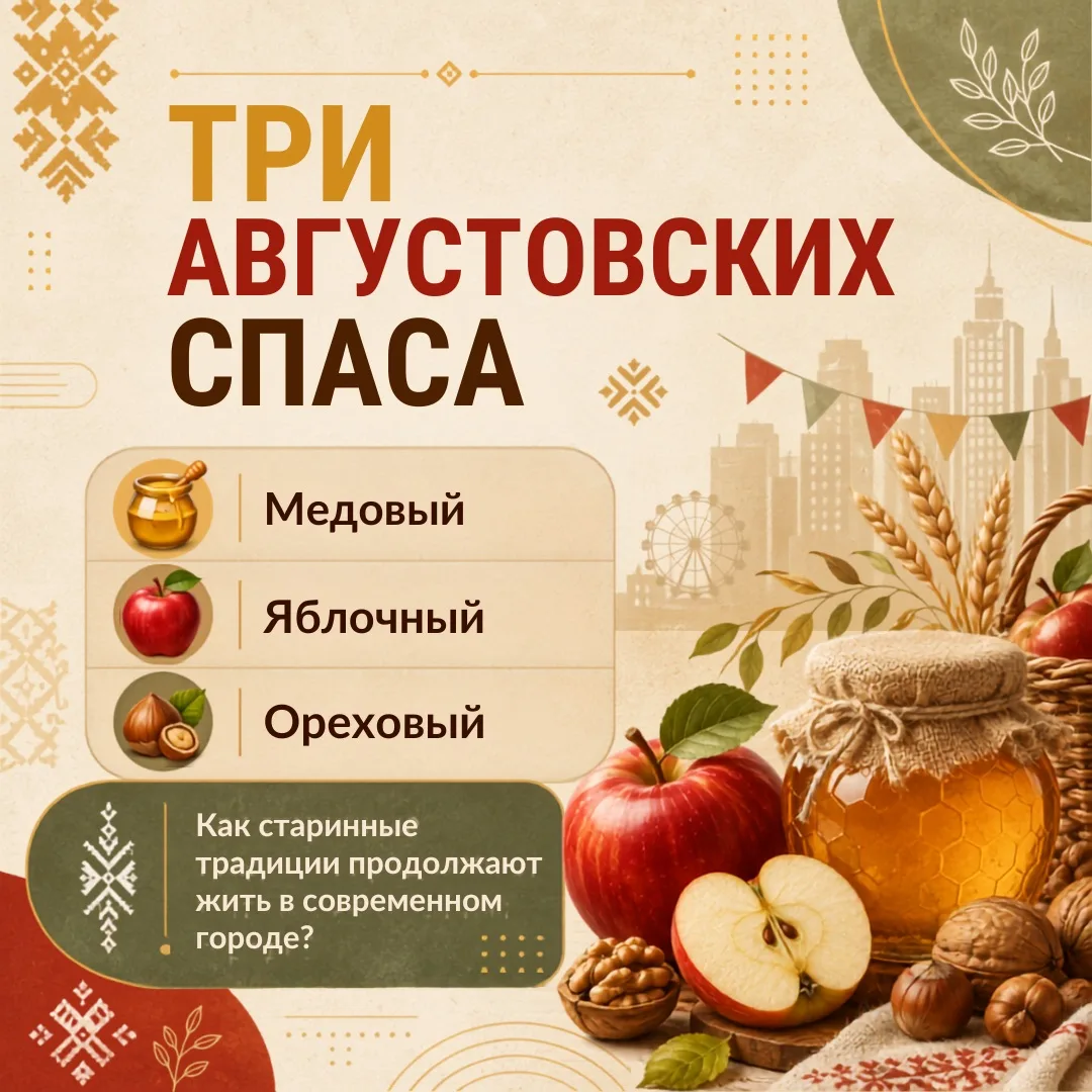 ✅ Три Спаса августа: от народной традиции — к культурному коду