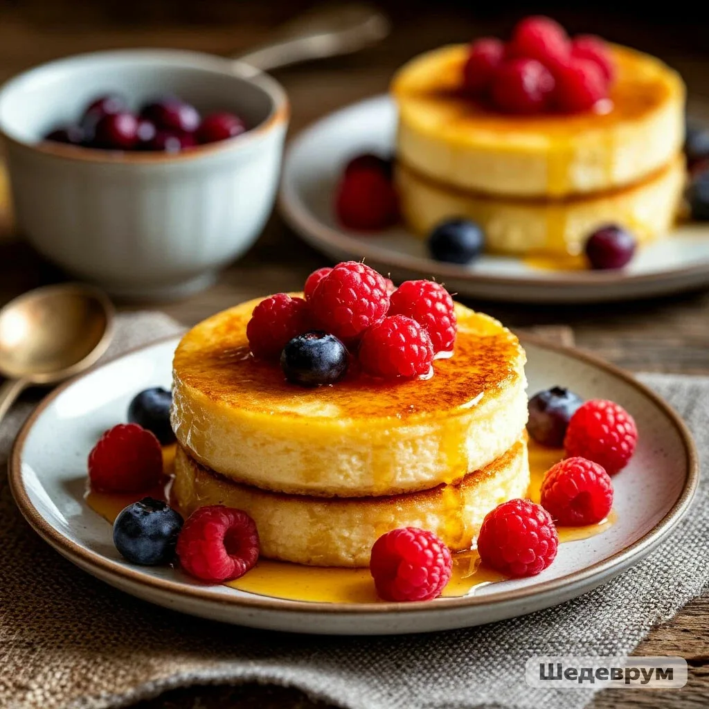 СЫРНИКИ «НЕЖНОСТЬ» СО СМЕТАНОЙ И МЁДОМ — ВОЗДУШНЫЙ ЗАВТРАК! 🥞🍯✨