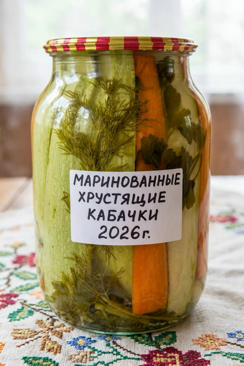🍆Кабачки на зиму: хрустящие и аппетитные в маринаде