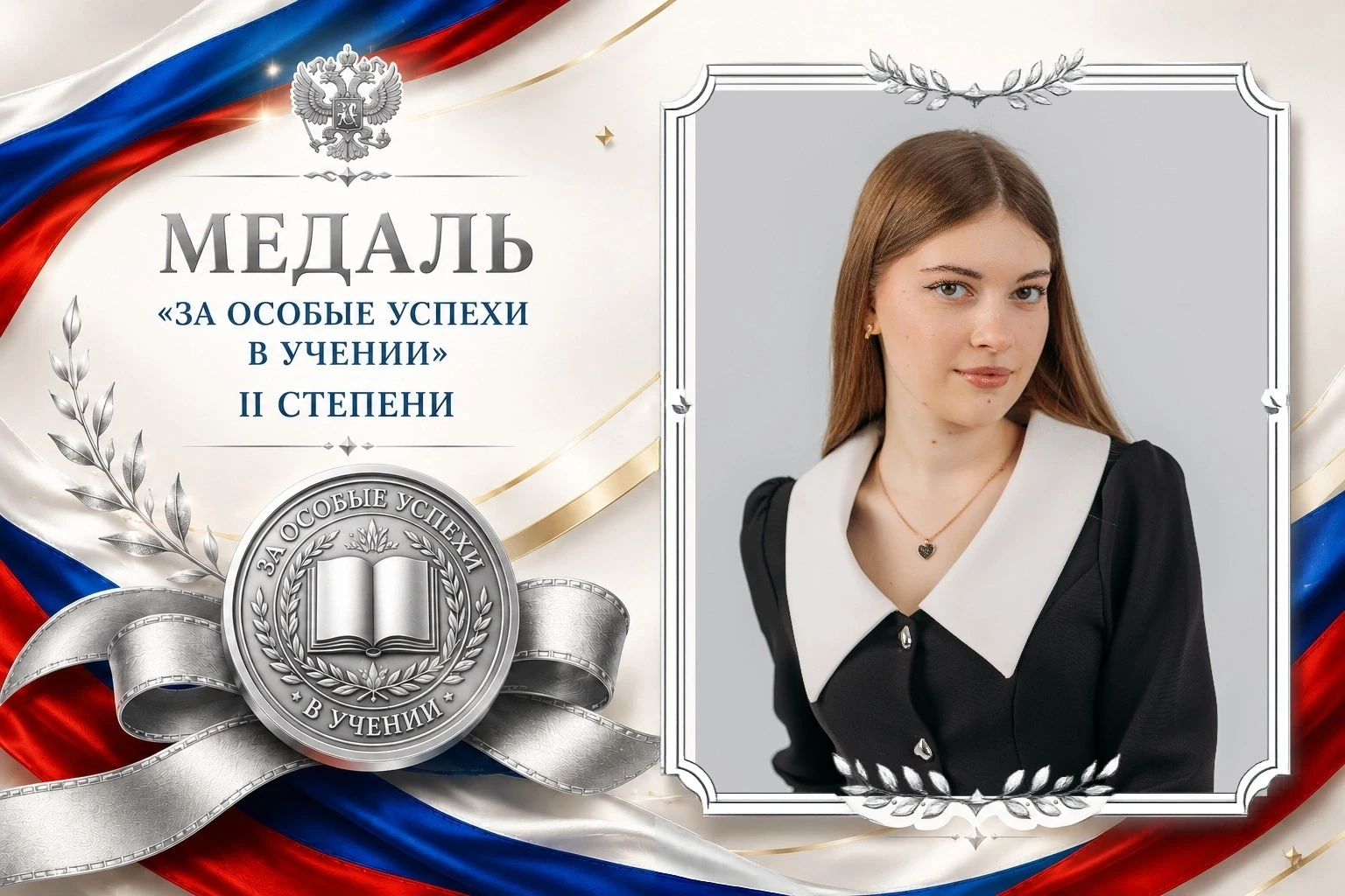 🏆 ГОРДОСТЬ ЛИЦЕЯ — НАШИ МЕДАЛИСТЫ!

🌟Мы с радостью поздравляем выпускницу 11 «Г» класса – Козубову