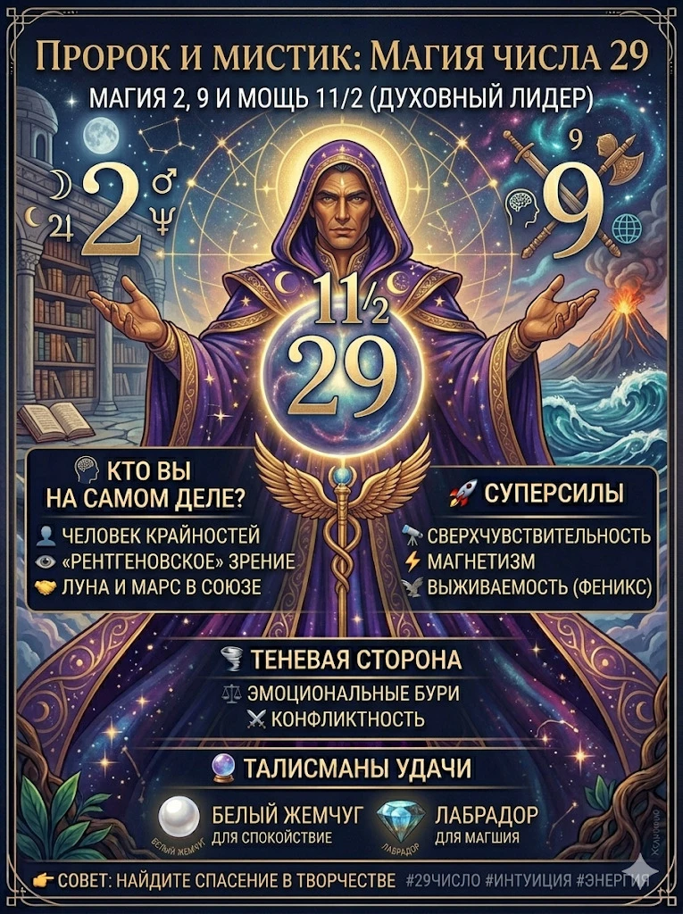 ⚡️ Пророк и Мистик: Магия числа 29
