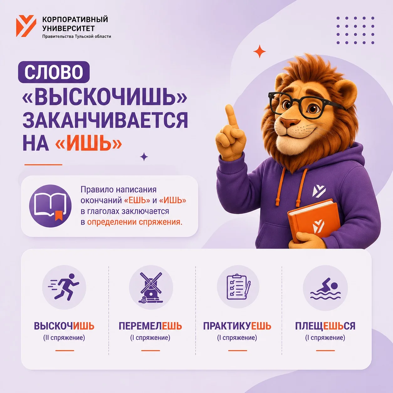 Друзья, большинство из вас ответило верно!✨ 

🤔 как определить спряжение глагола? Очень просто! 
По