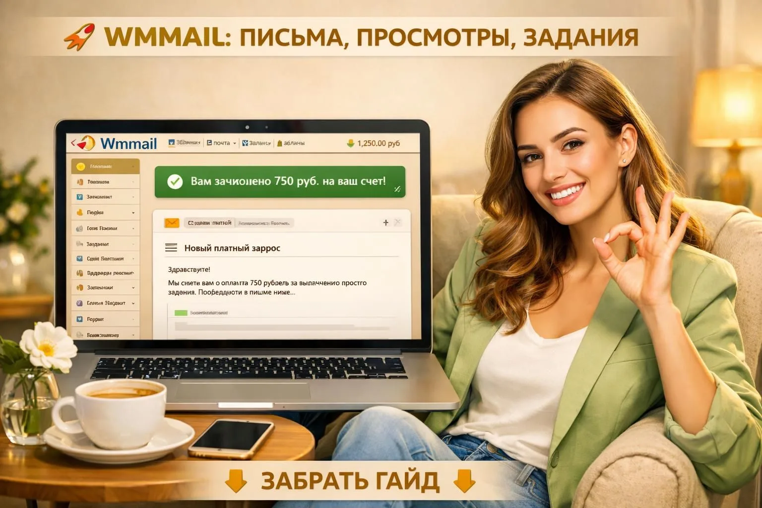 🚀 WMMAIL: ЗАРАБОТОК НА ПИСЬМАХ И ПРОСМОТРАХ ДЛЯ НОВИЧКОВ