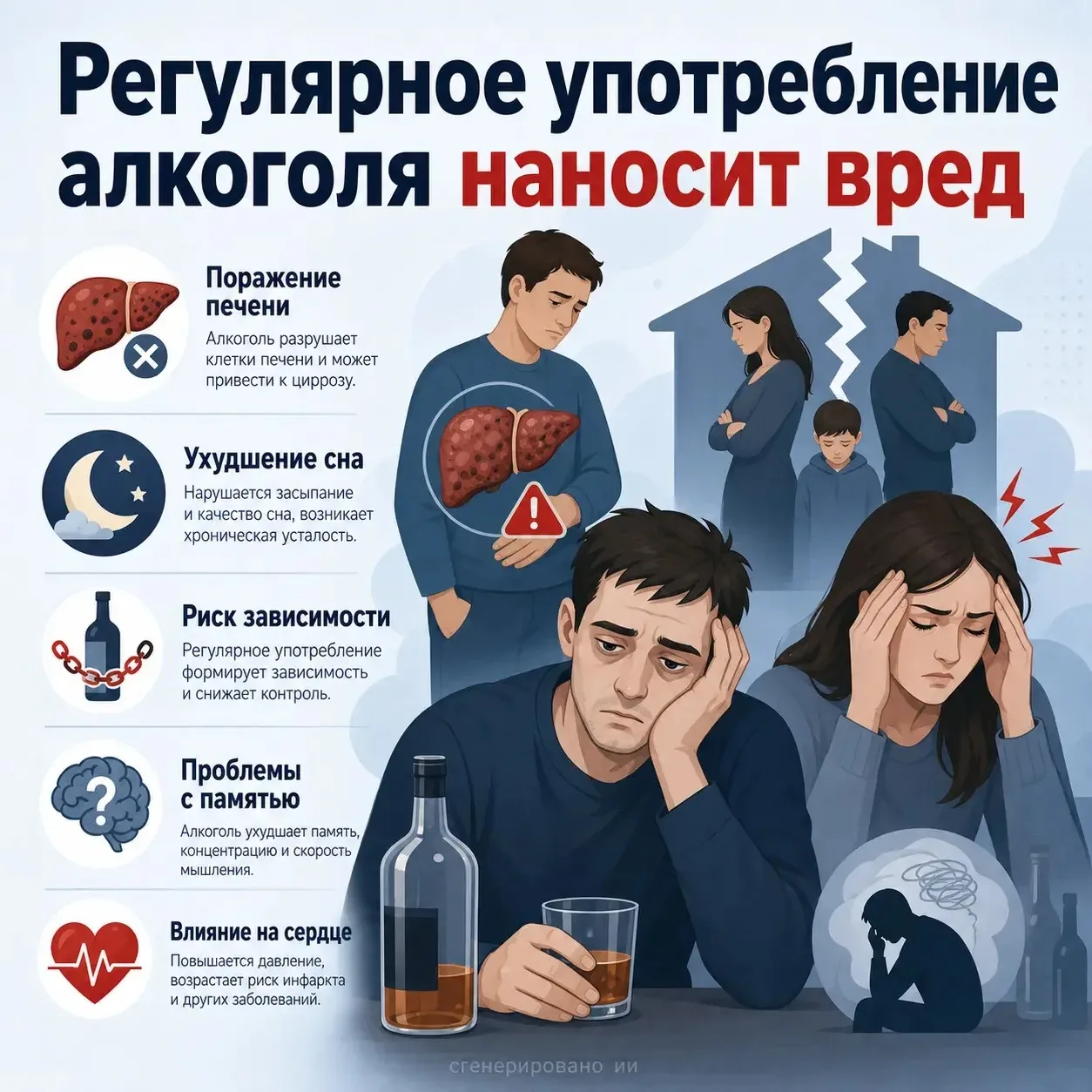 🚫 Алкоголь вредит здоровью. Не злоупотребляйте им!