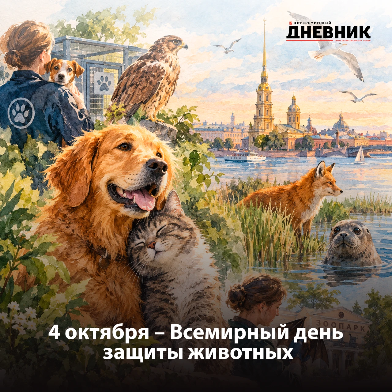 🐾 Петербург бережёт домашних питомцев и диких животных