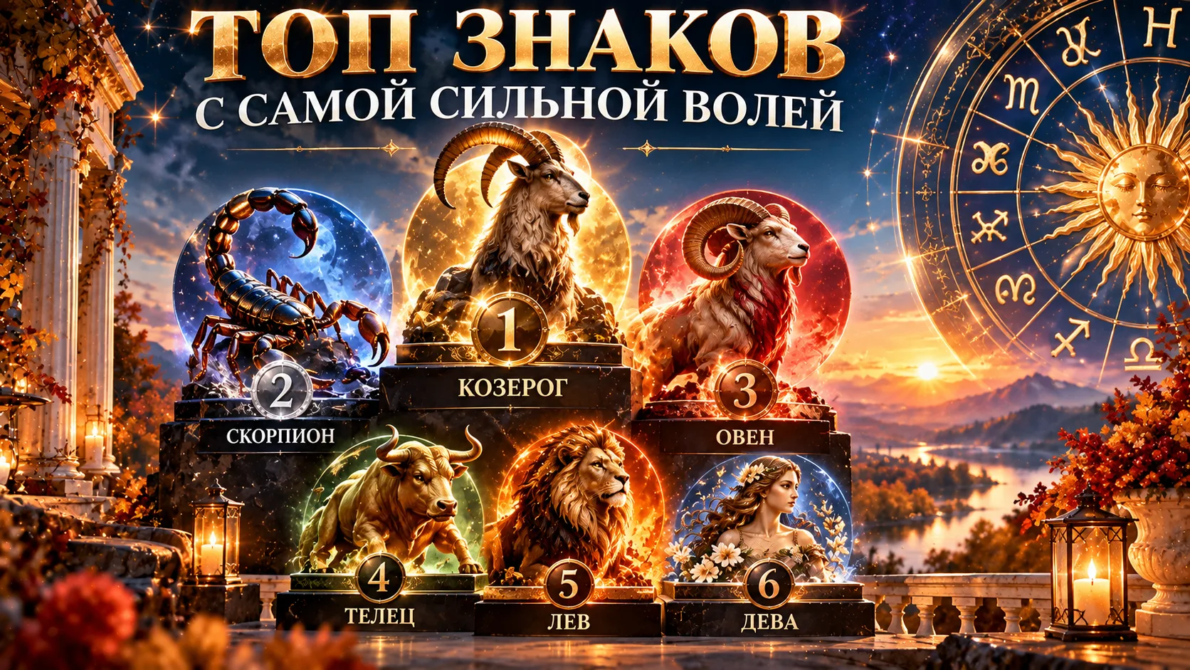 💪 ТОП знаков с самой сильной волей