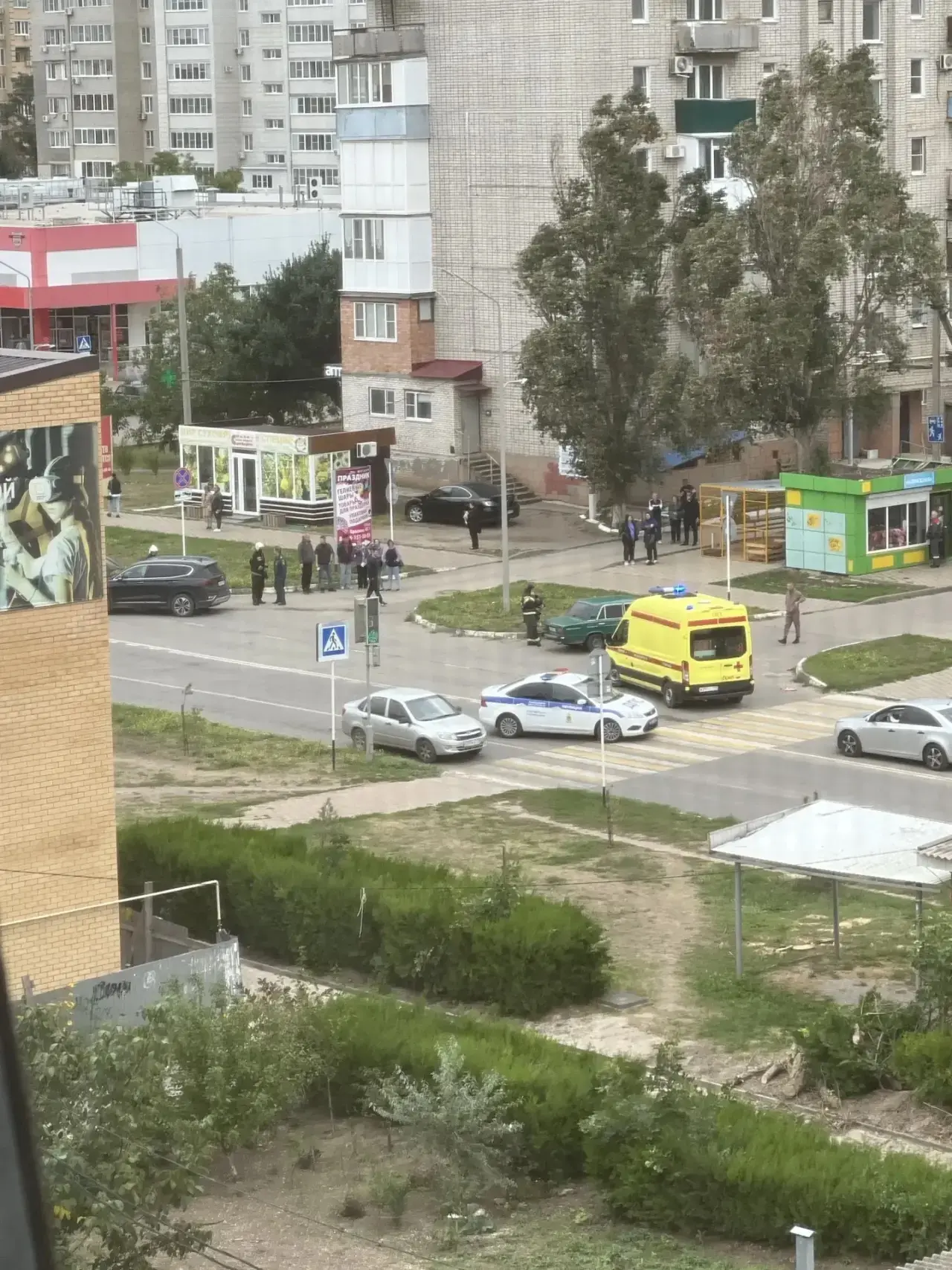 Утром в Ейске произошло ДТП , на улице Красной .