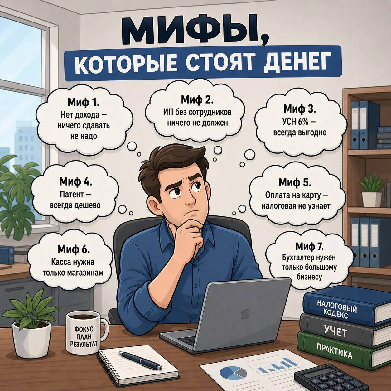 🤯 Мифы о налогах, в которые до сих пор верят предприниматели