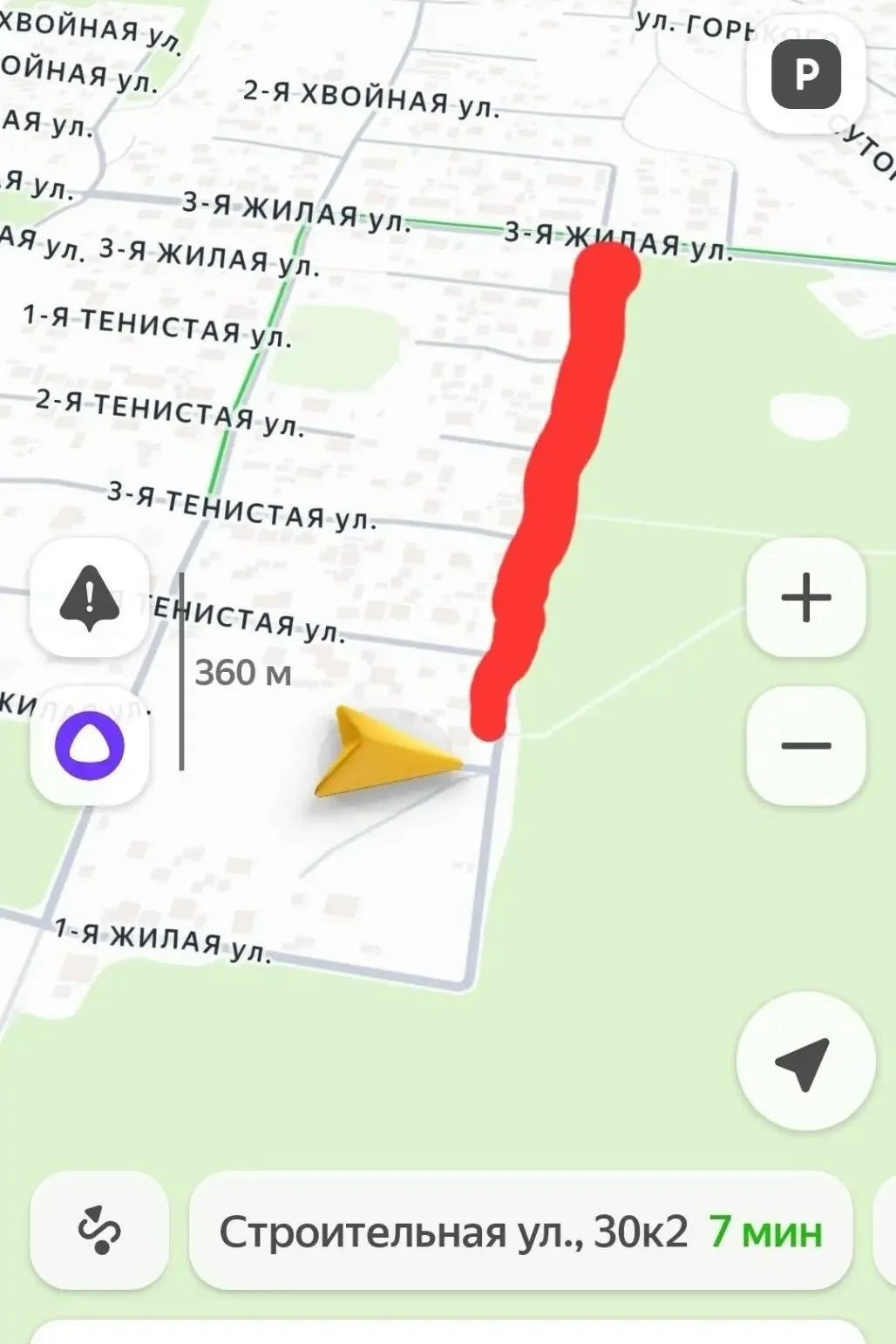 Жители жалуются на отсутствие освещения на проезде