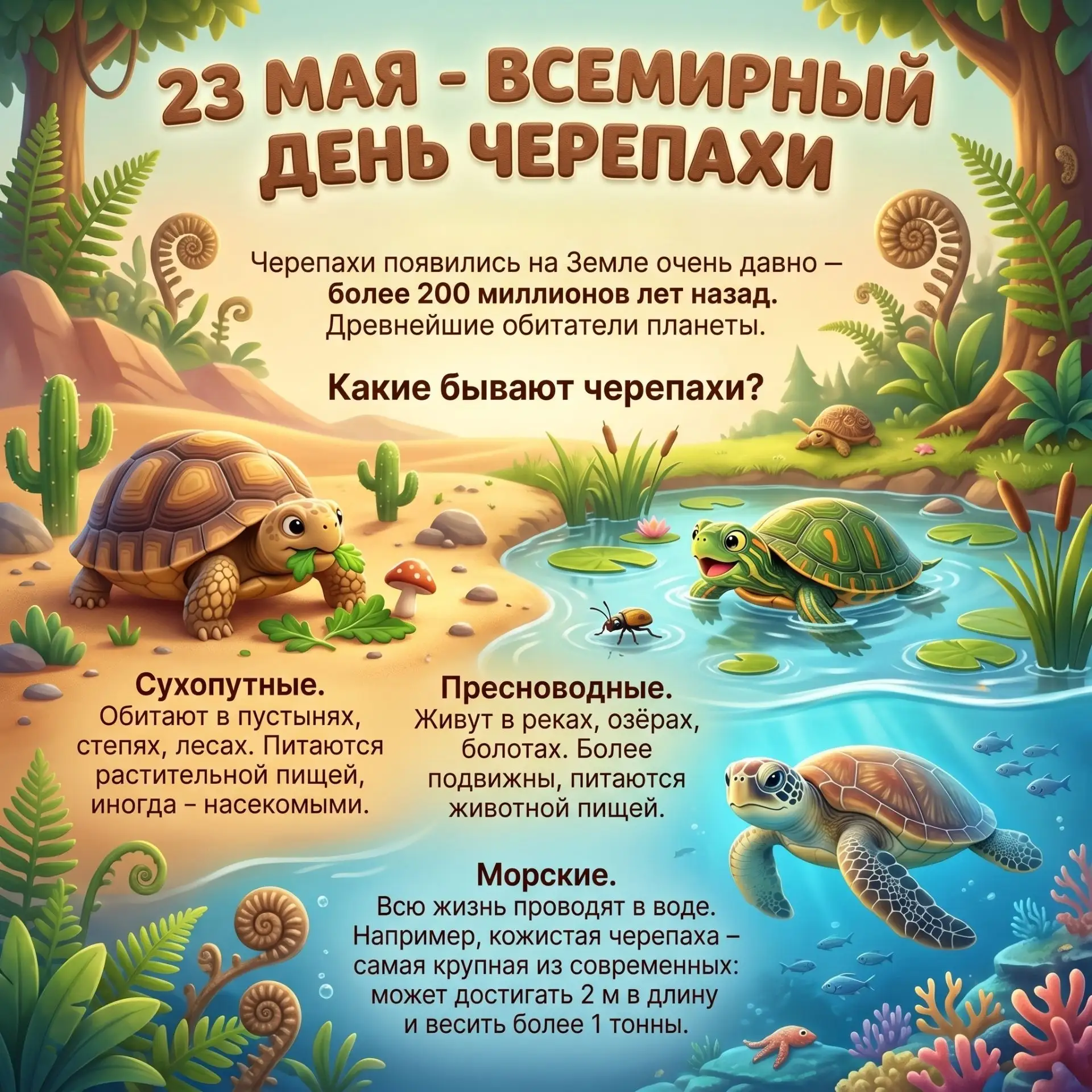 🐢 Сегодня — Всемирный день черепахи!