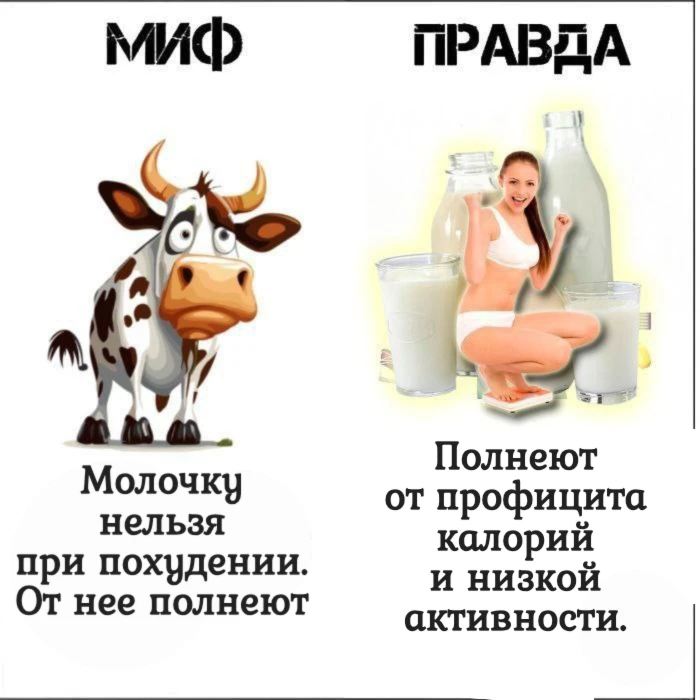 Заявление, что молочку при похудении есть нельзя, просто мракобесие.
