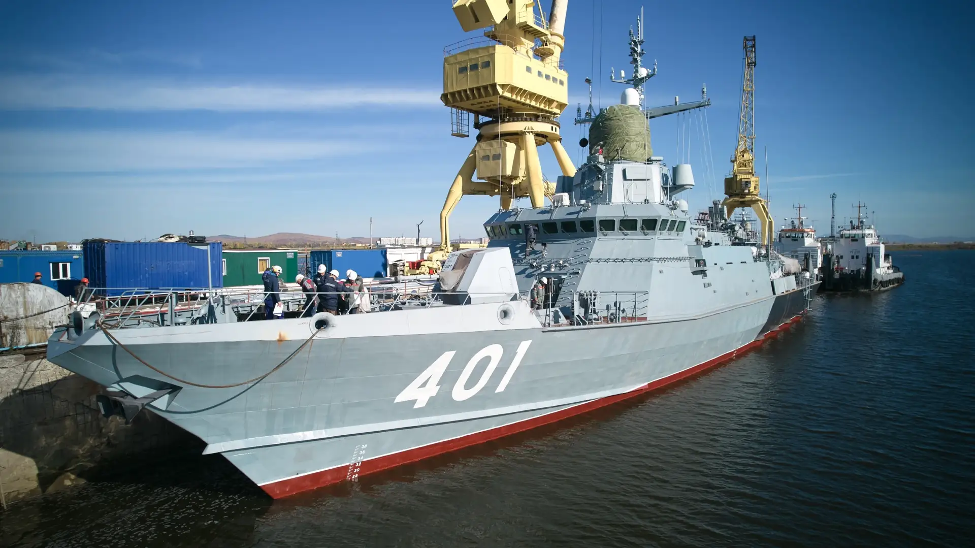⚓🇷🇺 Строящийся МРК "Удомля" проекта 22800 для КТОФ начал переход по внутренним водным...