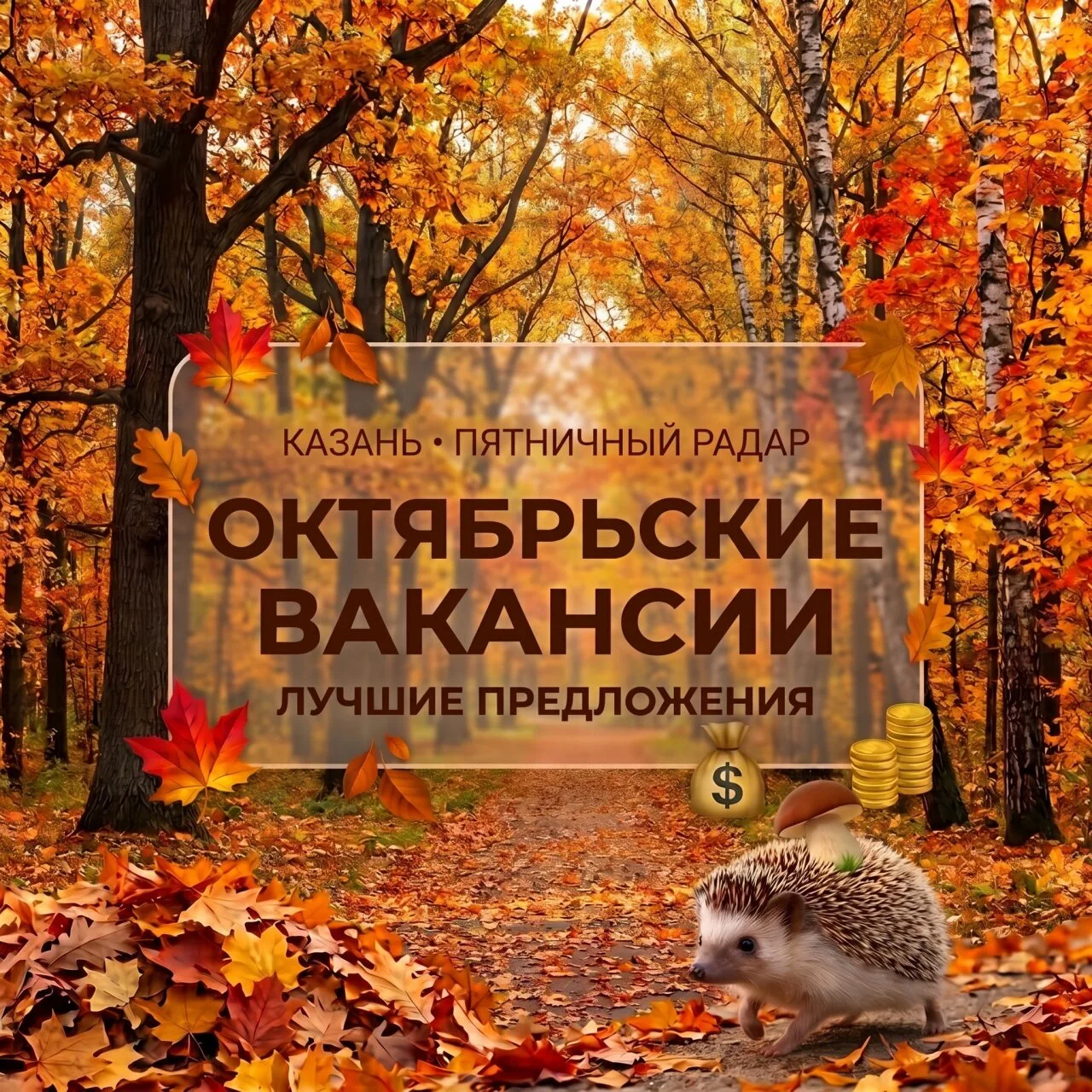 Октябрьский радар вакансий Казани: где платят прямо сейчас 🍁
