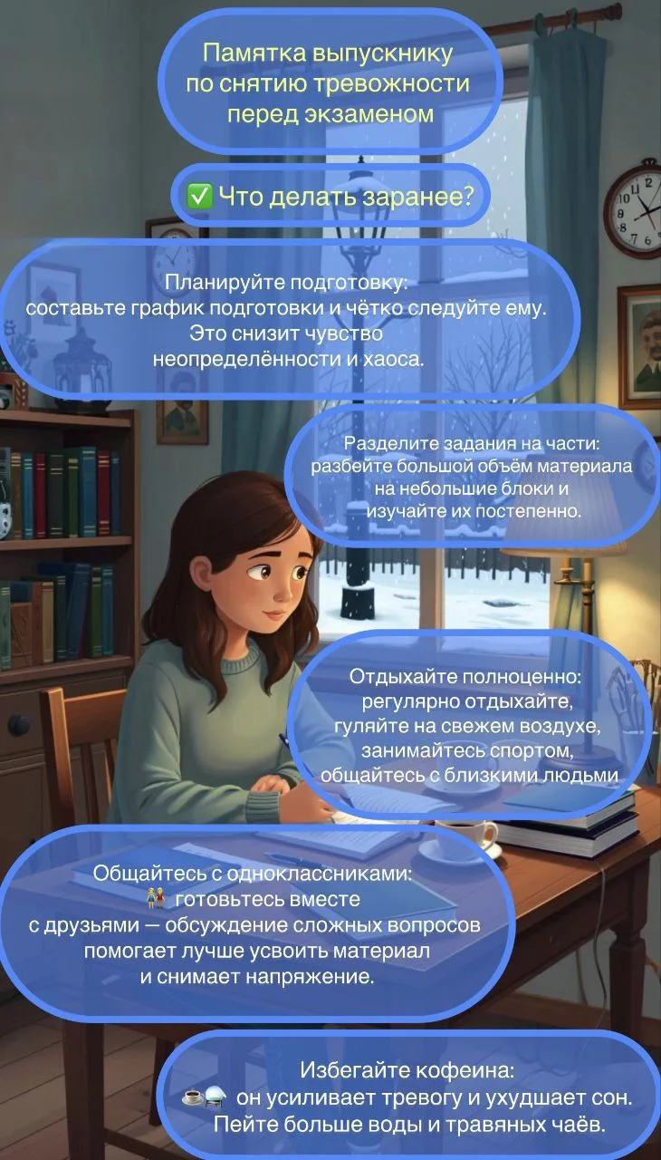 Как справиться с волнением перед экзаменом?