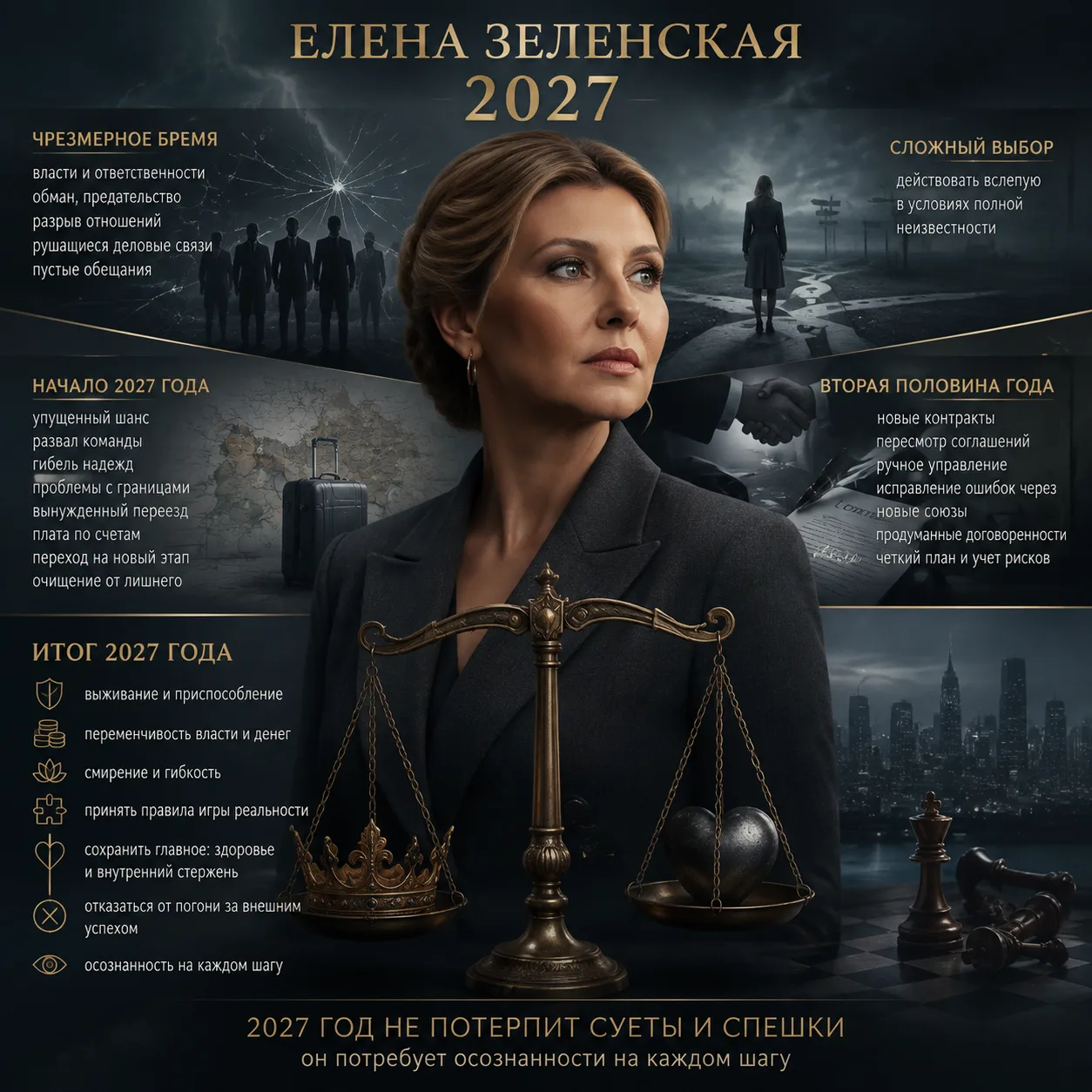 Елена Зеленская 2027 Расклад 13.08.2026 Одной из главных проблем станет чрезмерное брем...