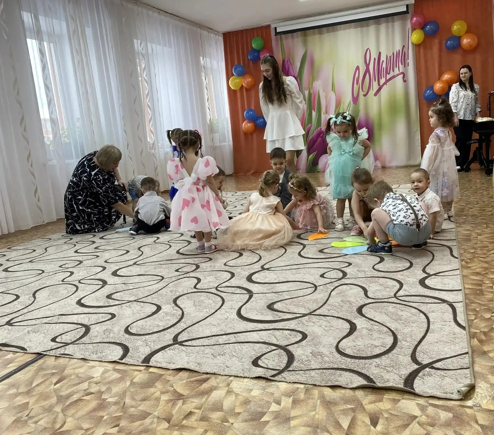 Сегодня во второй младшей группе прошёл замечательный утренник, посвящённый Международному женскому 