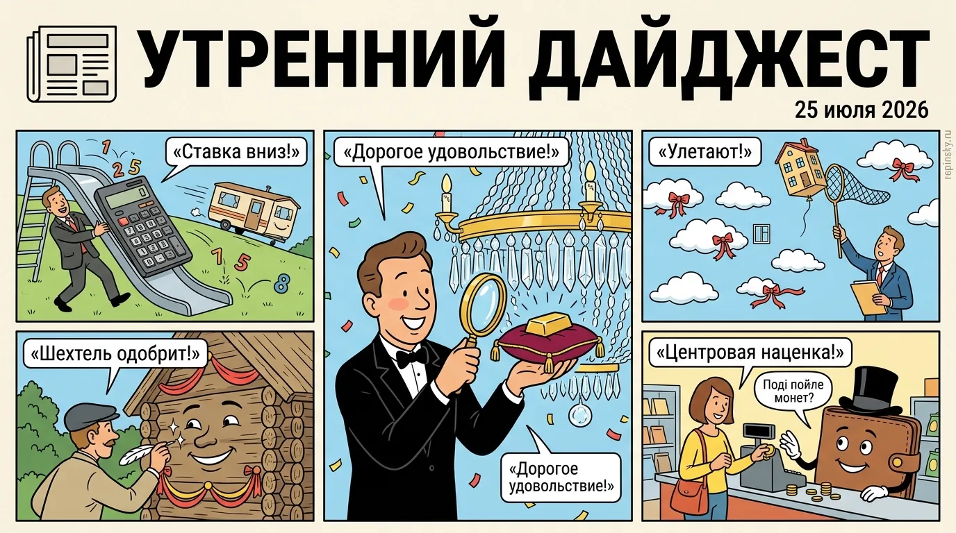🗞️ Утренний дайджест

➠ В Москве продали самый дорогой элитный пентхаус. Сделка по эксклюзивному ло
