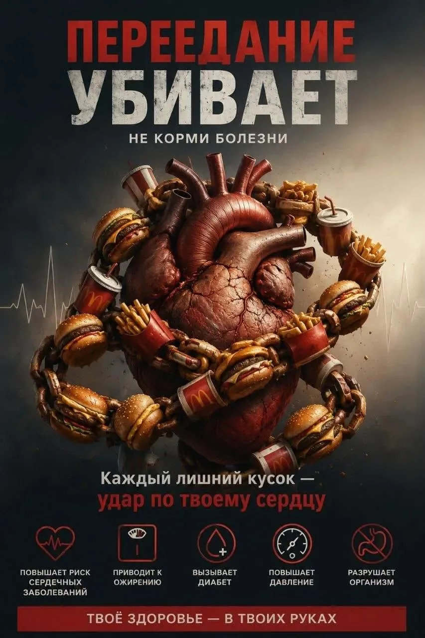 Еда должна давать энергию, а не забирать жизнь. Фастфуд умеет красиво маскироваться, но для нашего с
