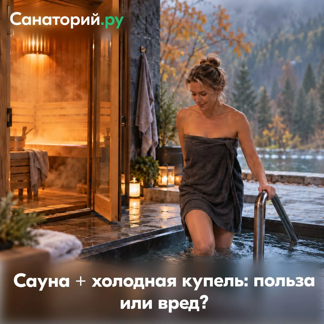🔥❄️ Сауна + холодная купель: полезный контраст или лишняя нагрузка на сердце?