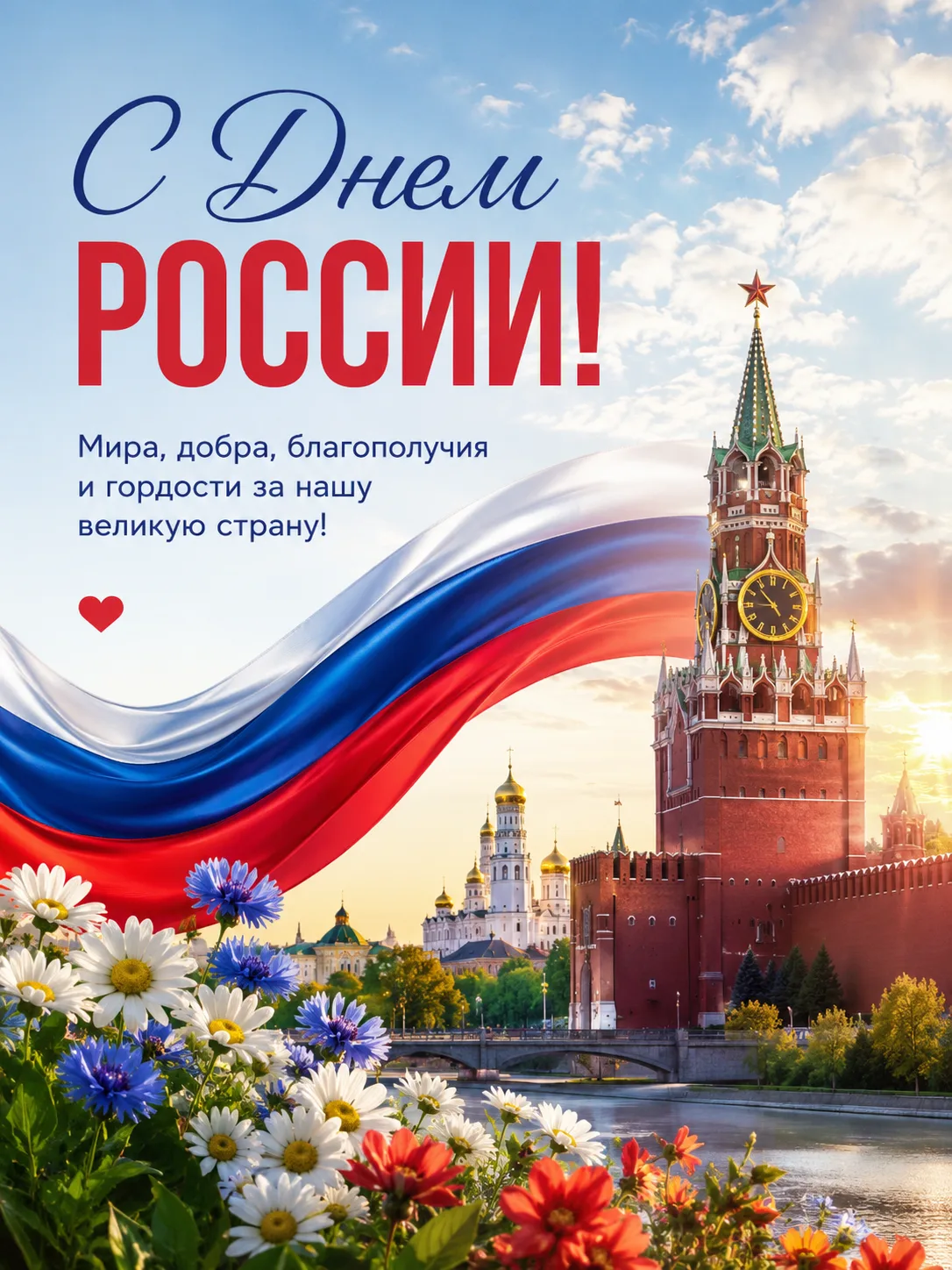 🇷🇺С Днём России!

Этот праздник объединяет миллионы людей, которые любят свою страну, гордятся её 
