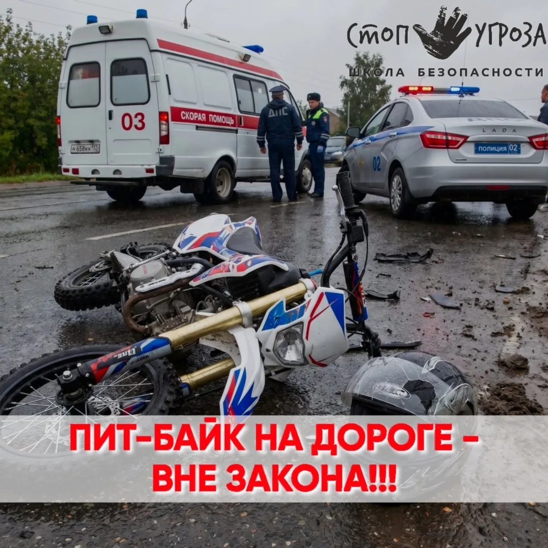 🚨 ПИТБАЙК — НЕ ИГРУШКА. ЭТО МОЖЕТ СТОИТЬ РЕБЁНКУ ЖИЗНИ.