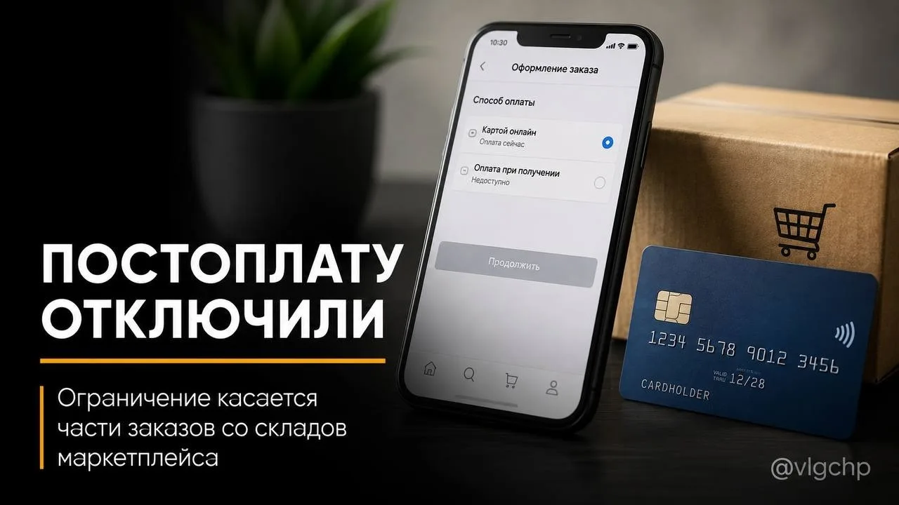 💳 Постоплата на Ozon стала недоступна для части заказов