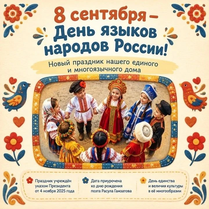 😊День языков народов России — праздник культурного богатства!