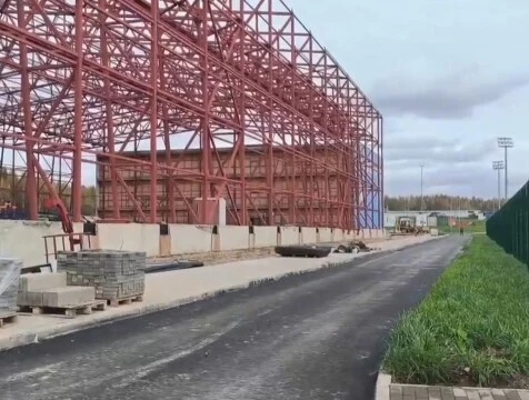 Строительство крытого футбольного манежа в Калуге выходит на новый этап