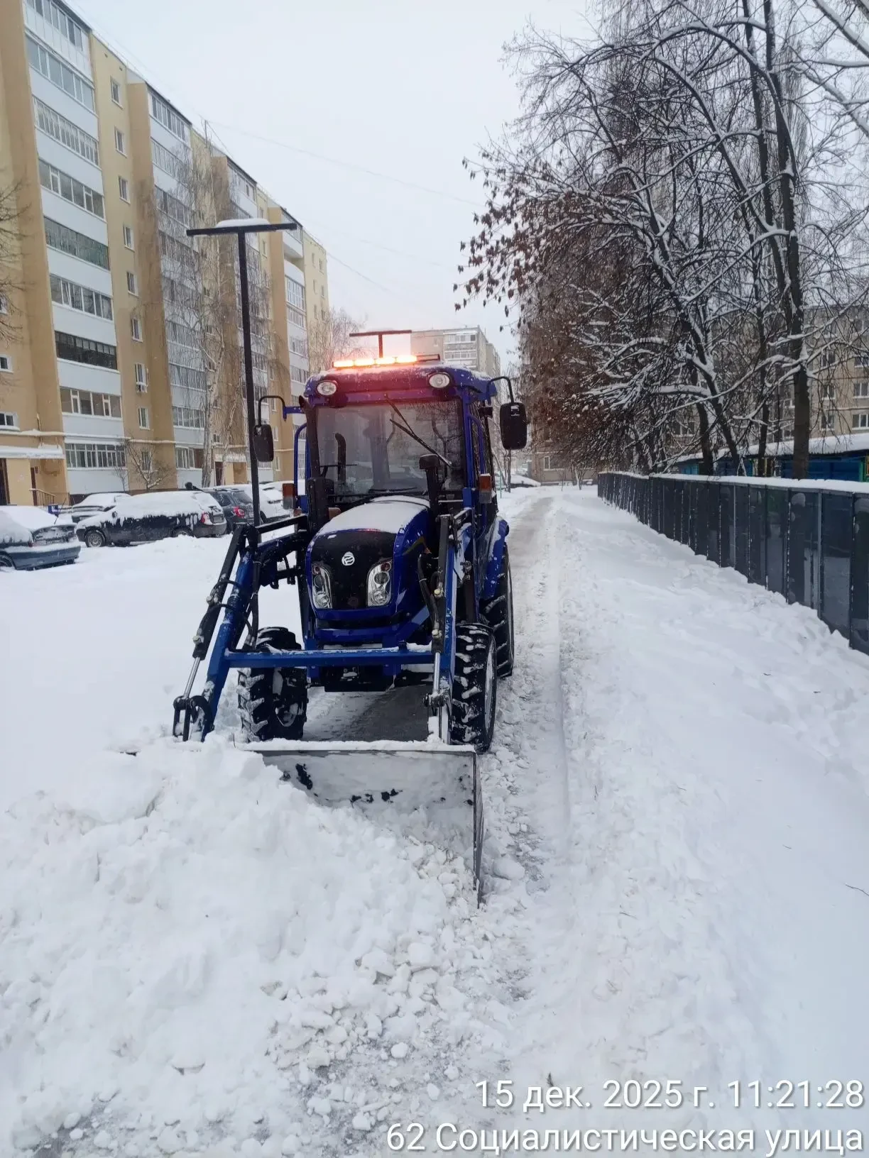 ❄❄❄🚜 Очистка внутриквартальных дорог