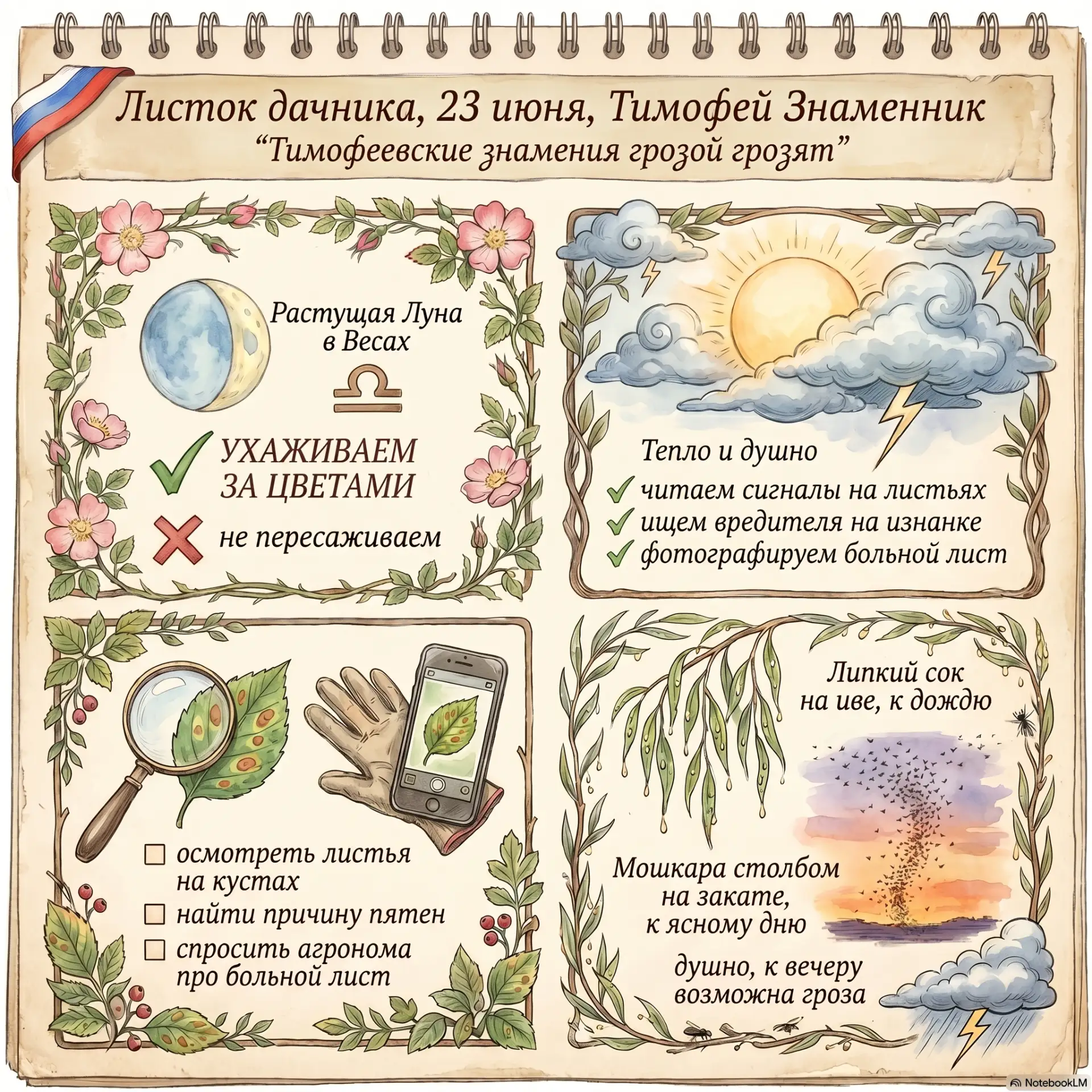 📅 ЛИСТОК ДАЧНИКА: 23 ИЮНЯ
Тимофей Знаменник

Хей-хей, знатные мои копачи! С вами Патрик 🌶️

Тимофе