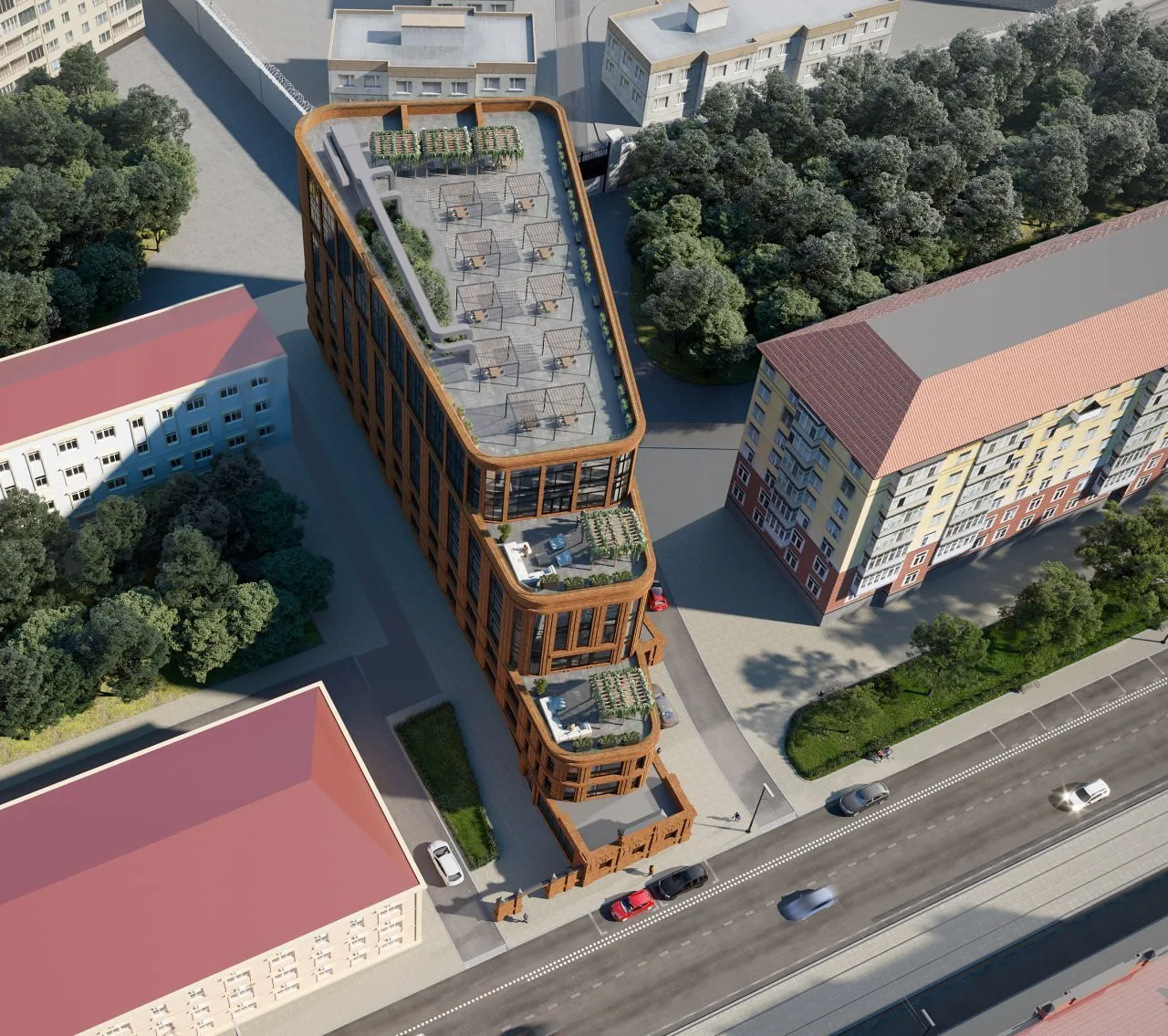 🏙 Иду по Лесной — и привычно морщусь на эти гаражи: ну сколько можно, место явно ждёт чего-то получ