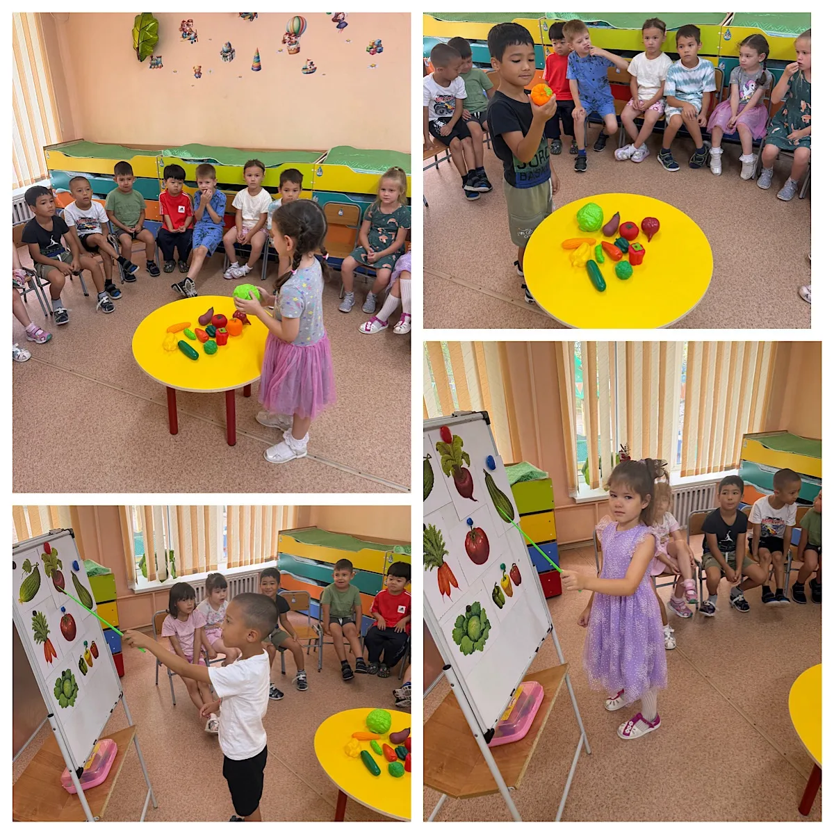 Ребята группы «Капитошка» продолжают знакомиться с овощами 🥕🍆🥒🍅🌽🫜🫑🫛с использова...