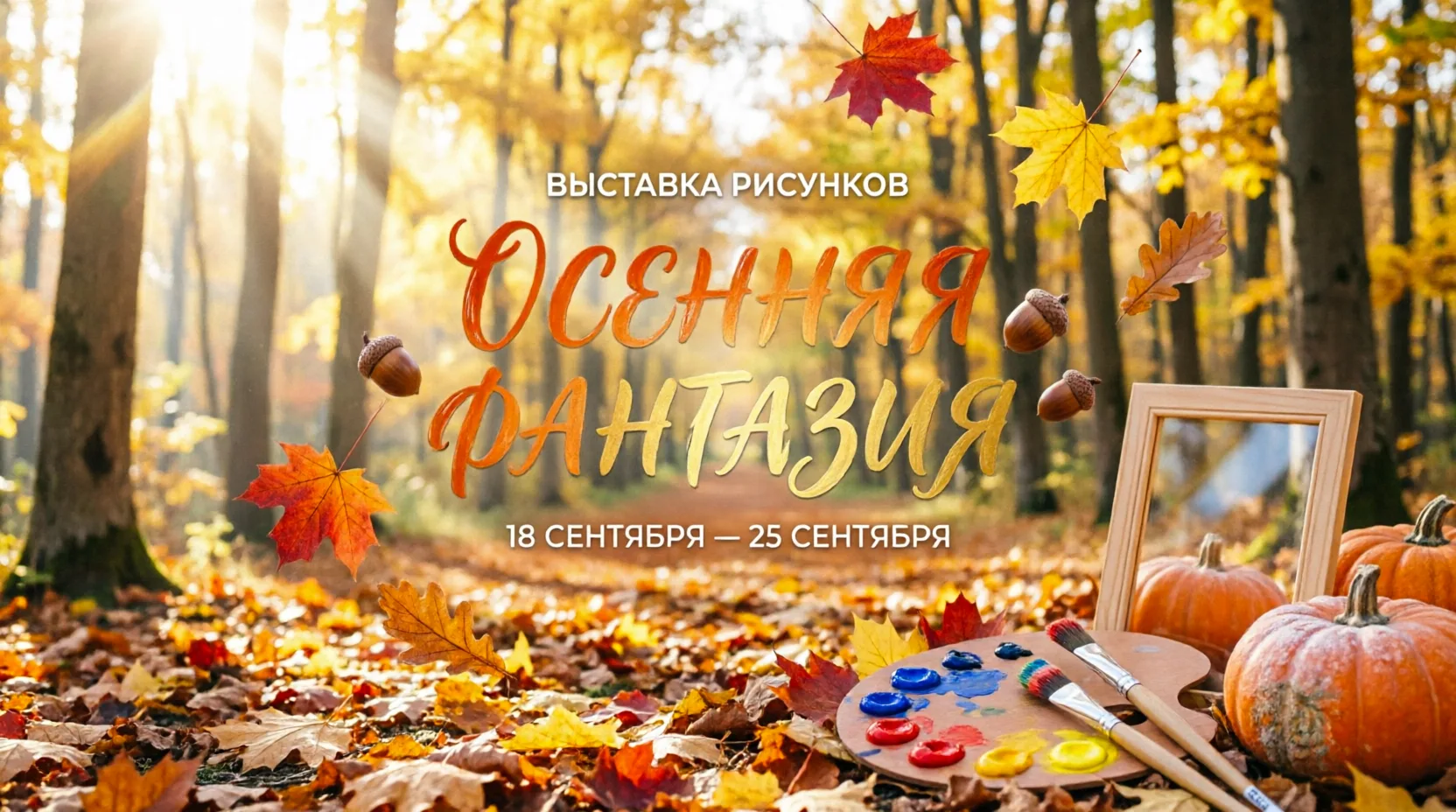 🍁«Осенняя фантазия» — ждём ваши рисунки!🍁