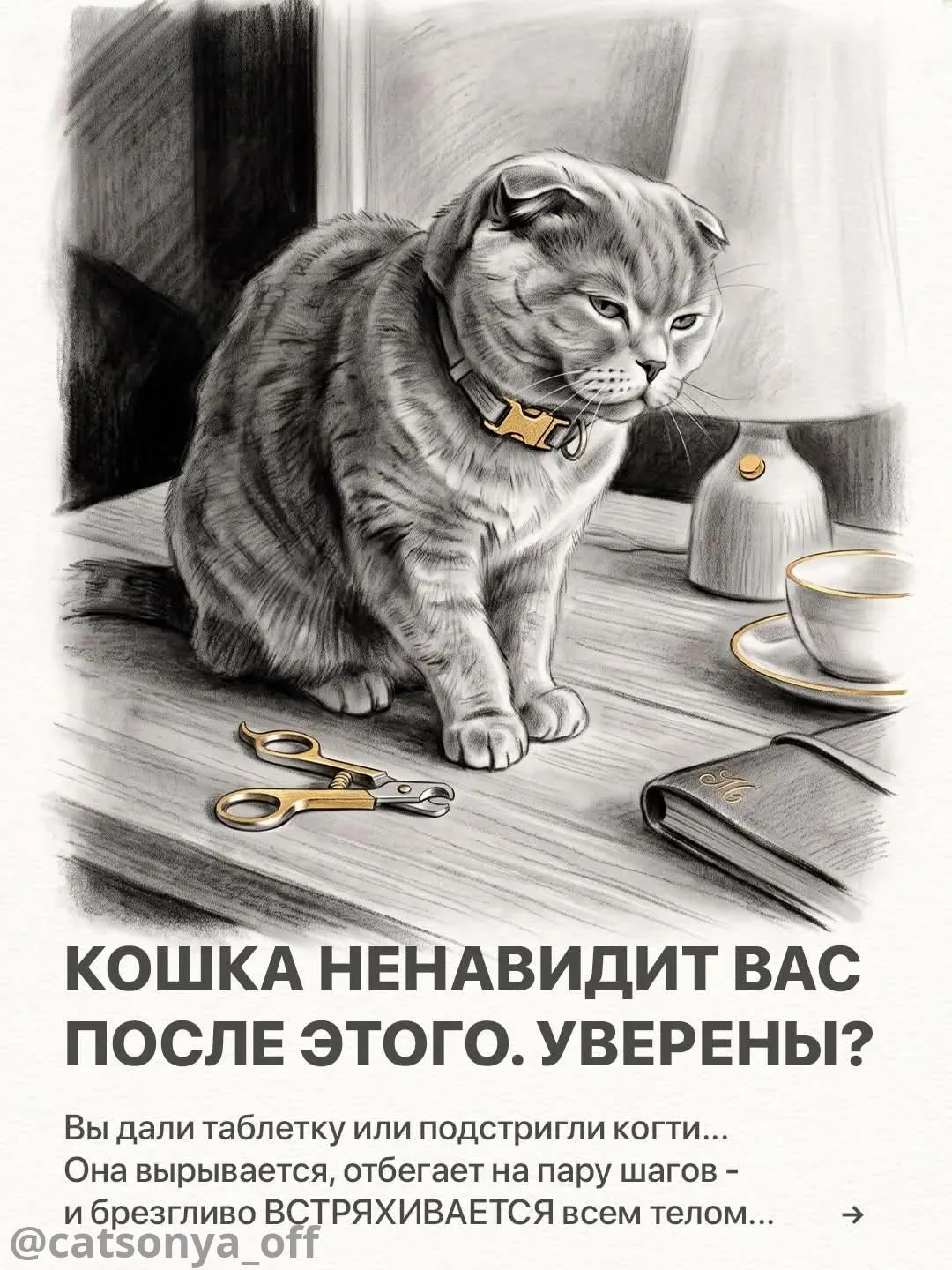 А вы уверены, что не вредите котюне из лучших побуждений? 👇