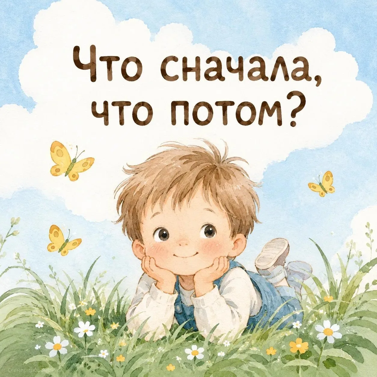 Проверим, умеет ли малыш выстраивать действия по порядку