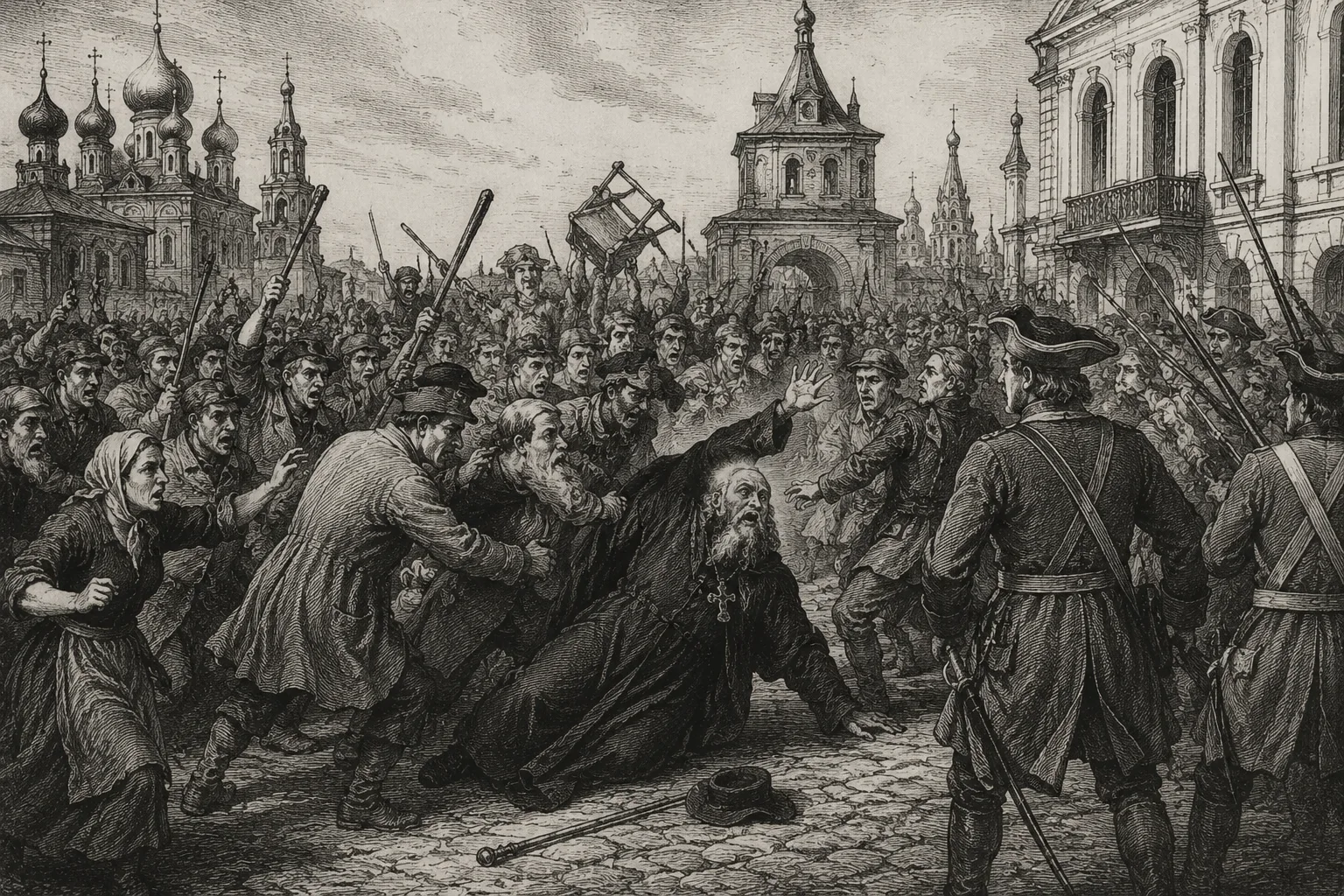 🩸 Бунт, который охватил всю Москву

В 1771 году во время эпидемии чумы в Москве вспыхнул один из са