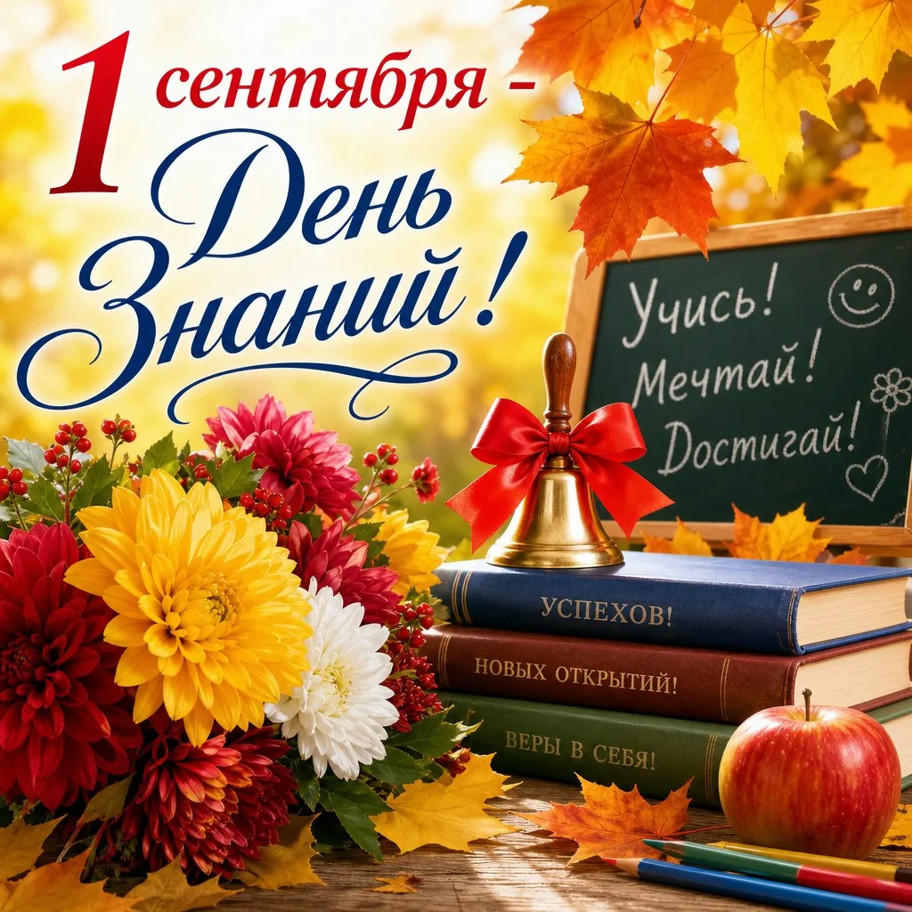 🎉 С Днём знаний, дорогие ученики, родители и педагоги! 🎉