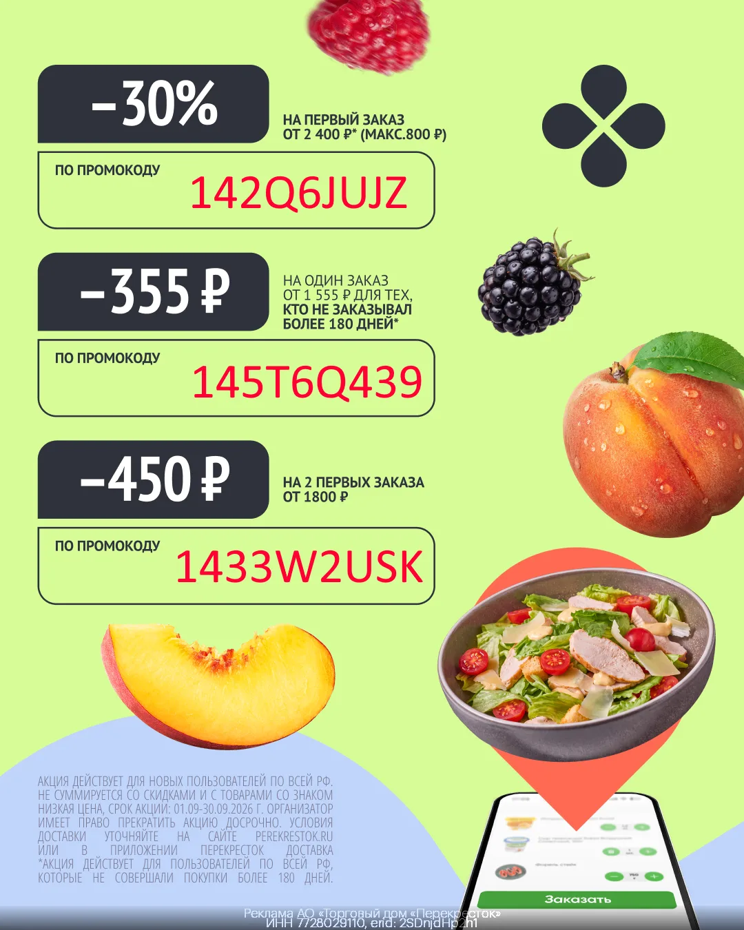 🛒Перекресток - НОВЫЕ ПРОМО на Сентябрь