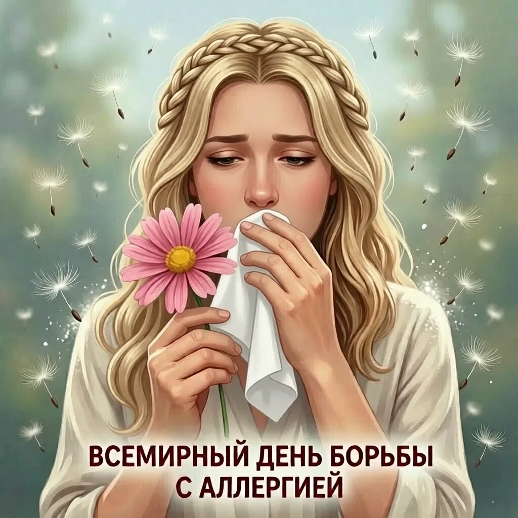‼Ежегодно 8 июля отмечается Всемирный день борьбы с аллергией 
 
📢 Цель праздника — привлечение вни