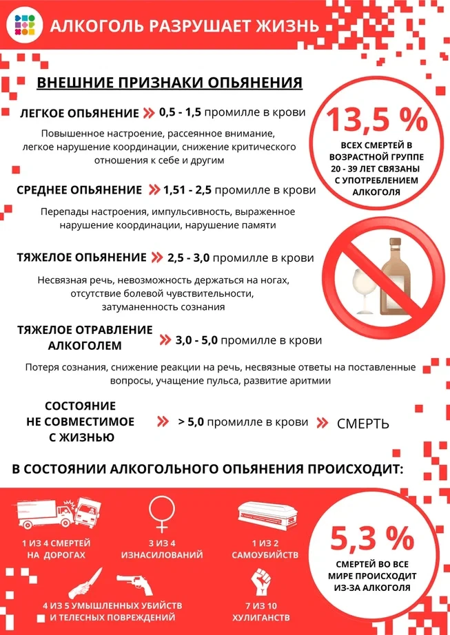 Алкоголь разрушает жизнь