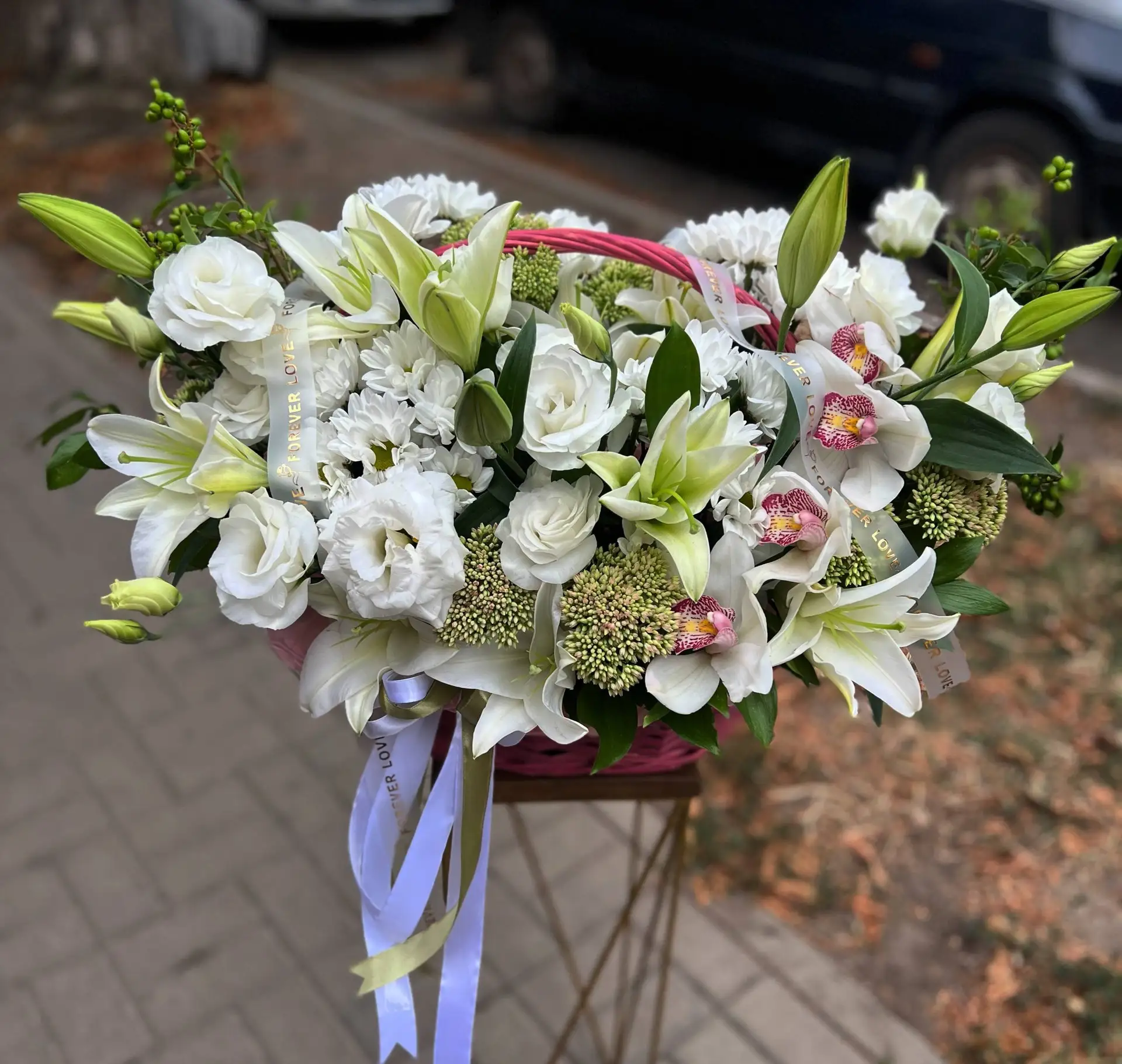 💚Нежная и ароматная корзина цветов 🥰