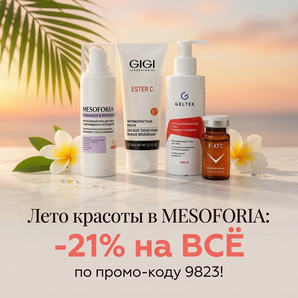 💊 До финиша акции — всего 5 дней!

❤️ «Лето красоты» в MESOFORIA: минус 21% на ВСЁ по промо-коду 