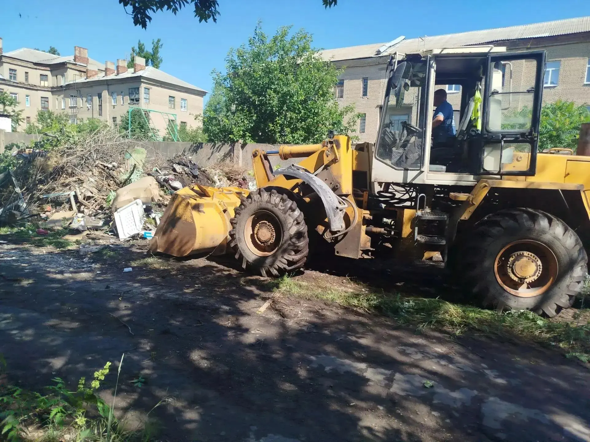 В городе Петровское ликвидирована несанкционированная свалка