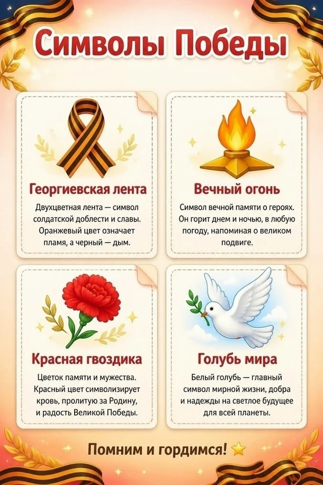 Как рассказать детям о Дне Победы? 🪖⭐

9 Мая — это не просто выходной, это история мужества, котору